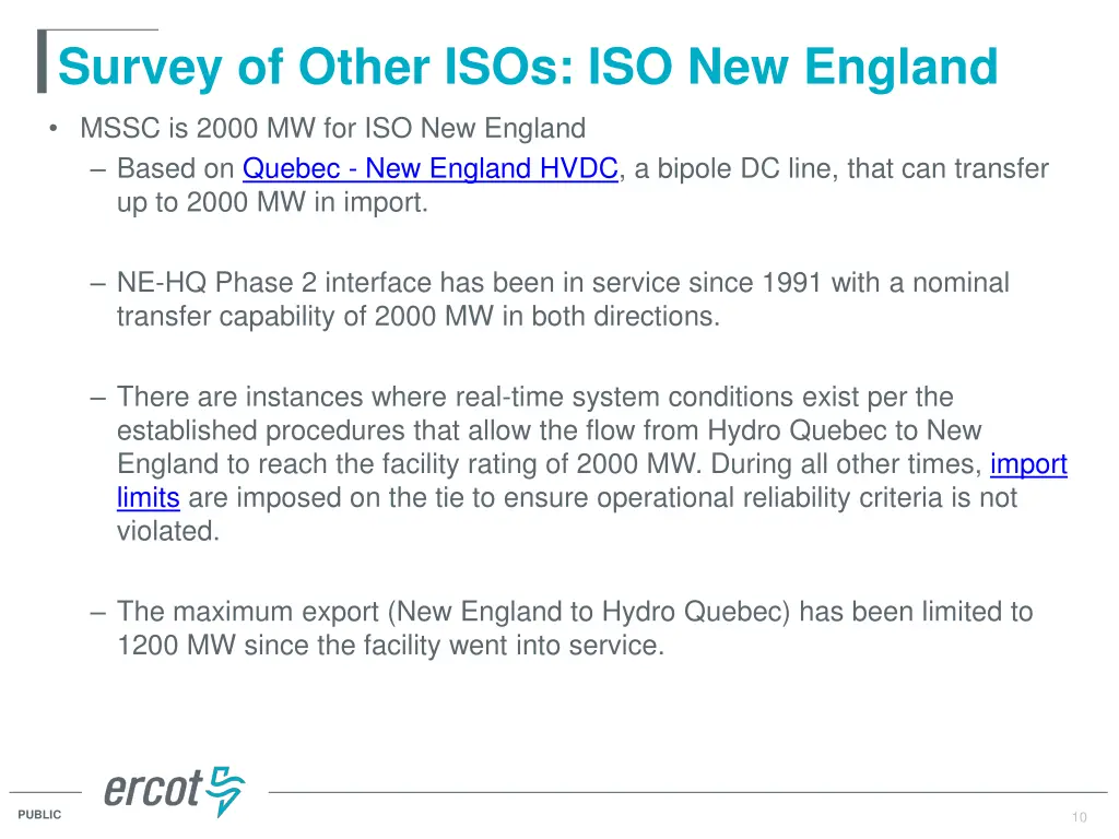 survey of other isos iso new england