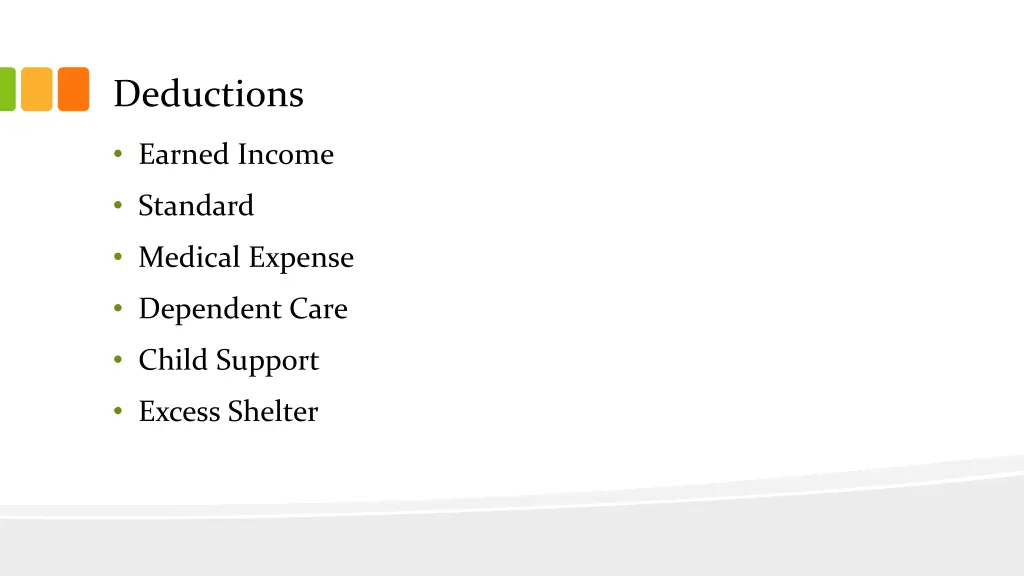 deductions