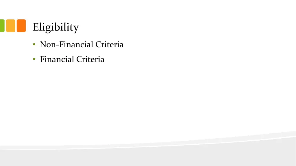 eligibility