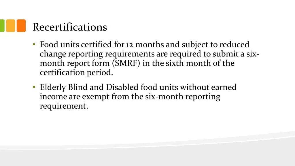 recertifications
