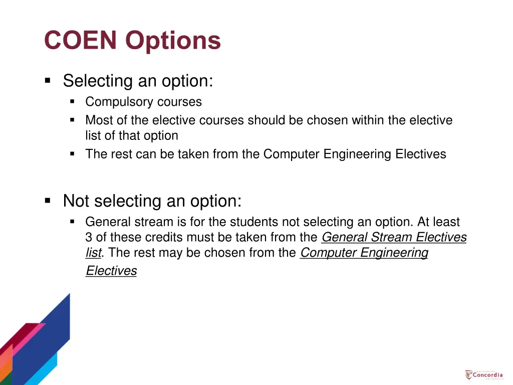 coen options