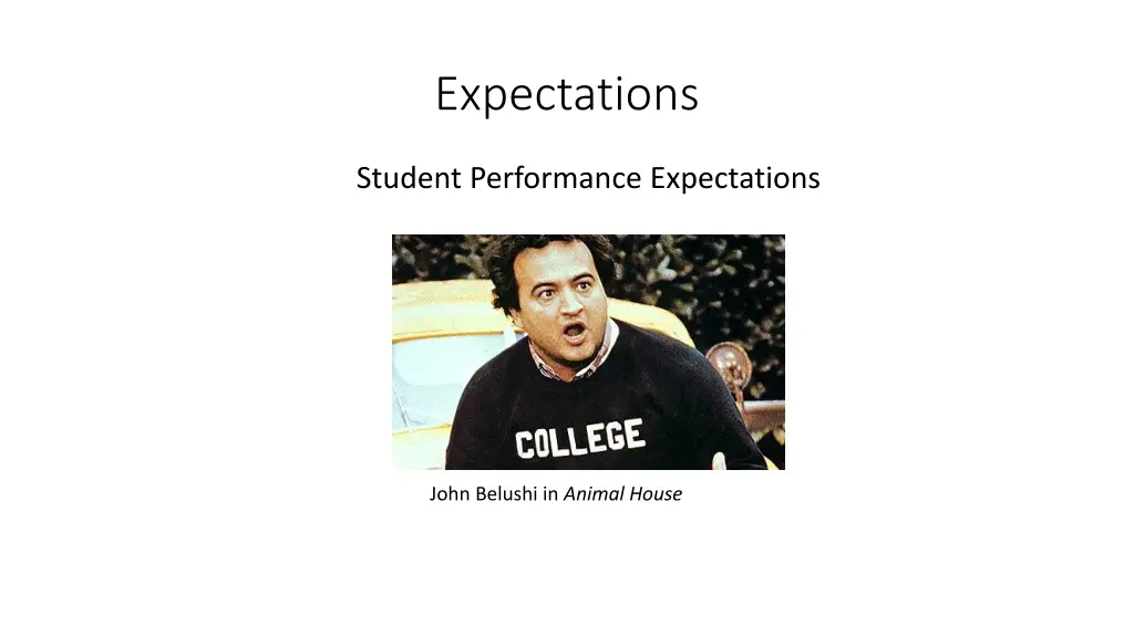 expectations