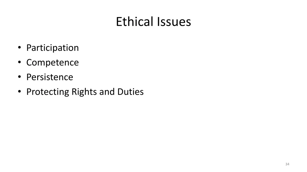 ethical issues