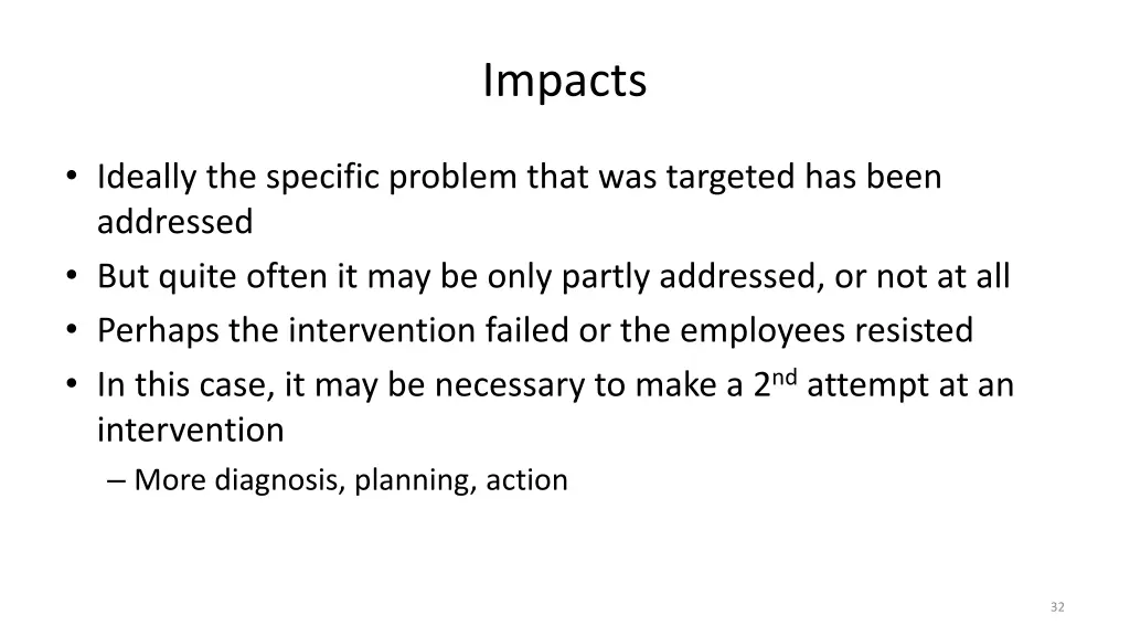 impacts