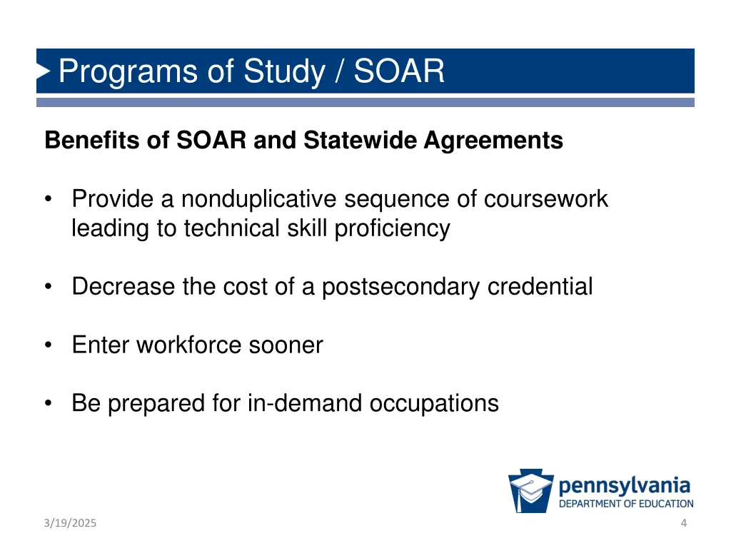 programs of study soar