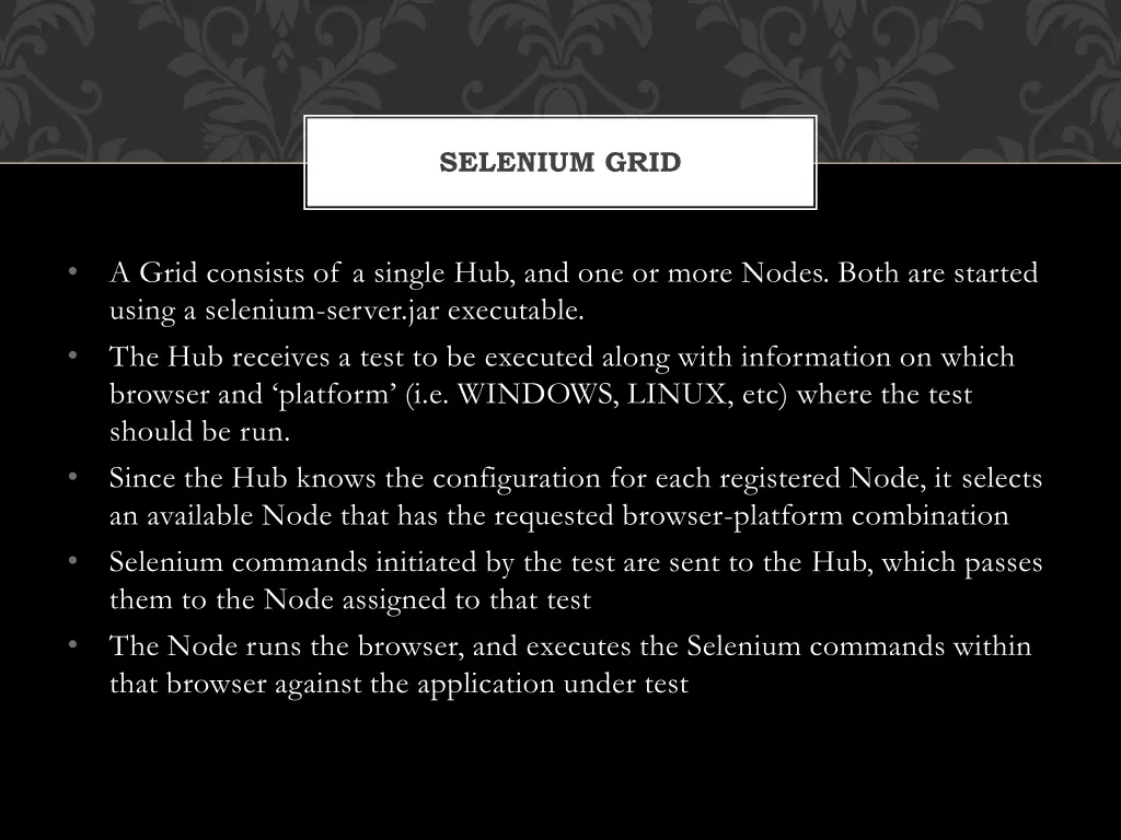 selenium grid