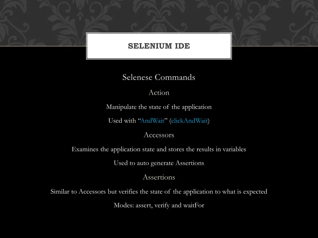 selenium ide 1