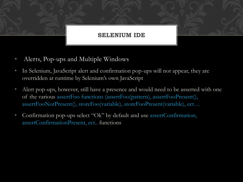 selenium ide 10