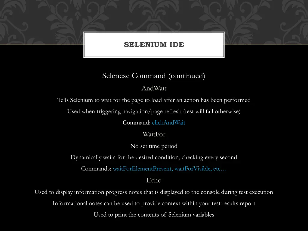 selenium ide 3
