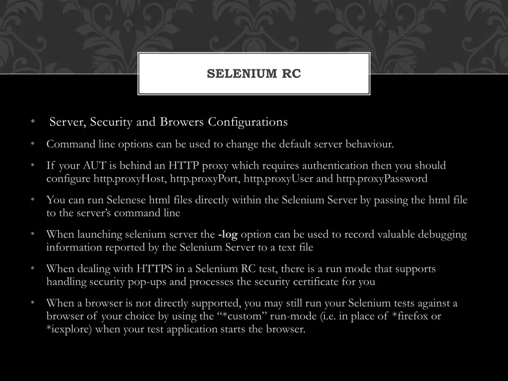 selenium rc 5