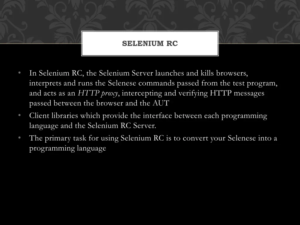 selenium rc