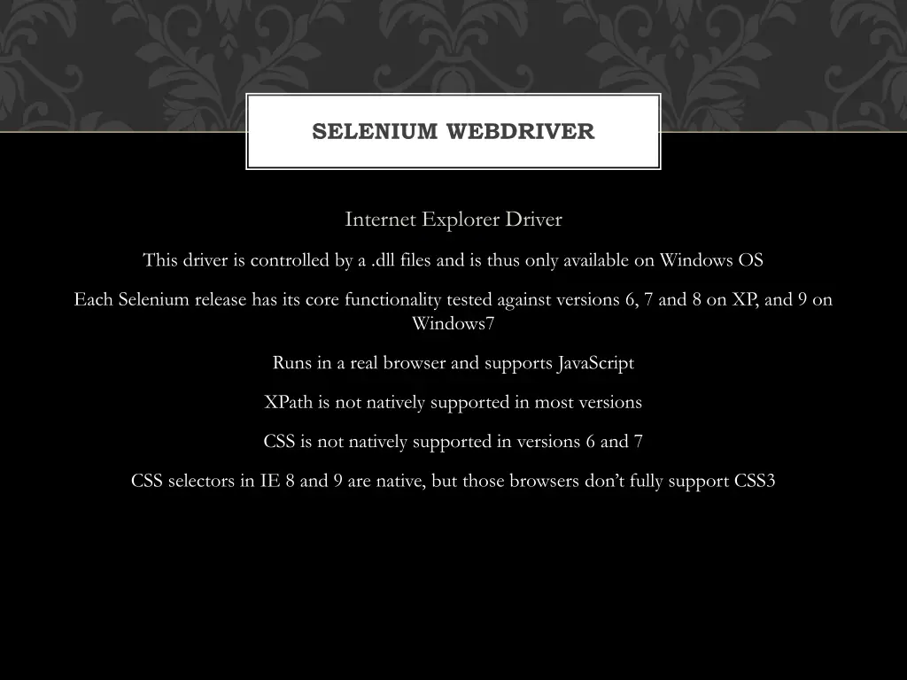 selenium webdriver 6