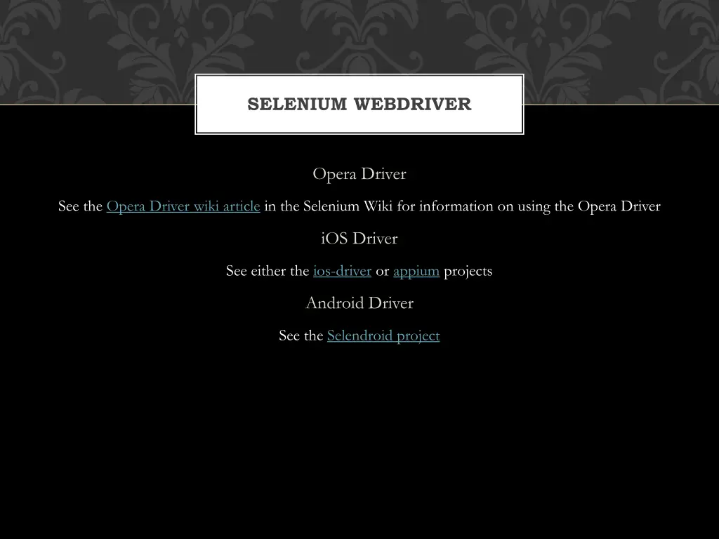 selenium webdriver 8