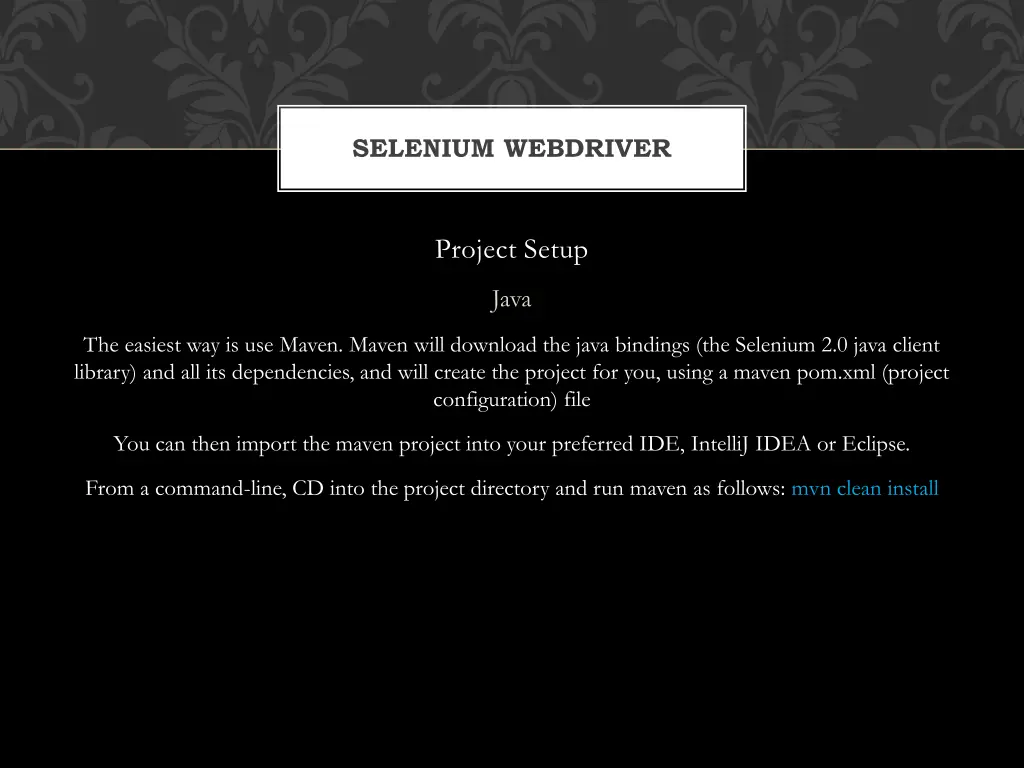 selenium webdriver