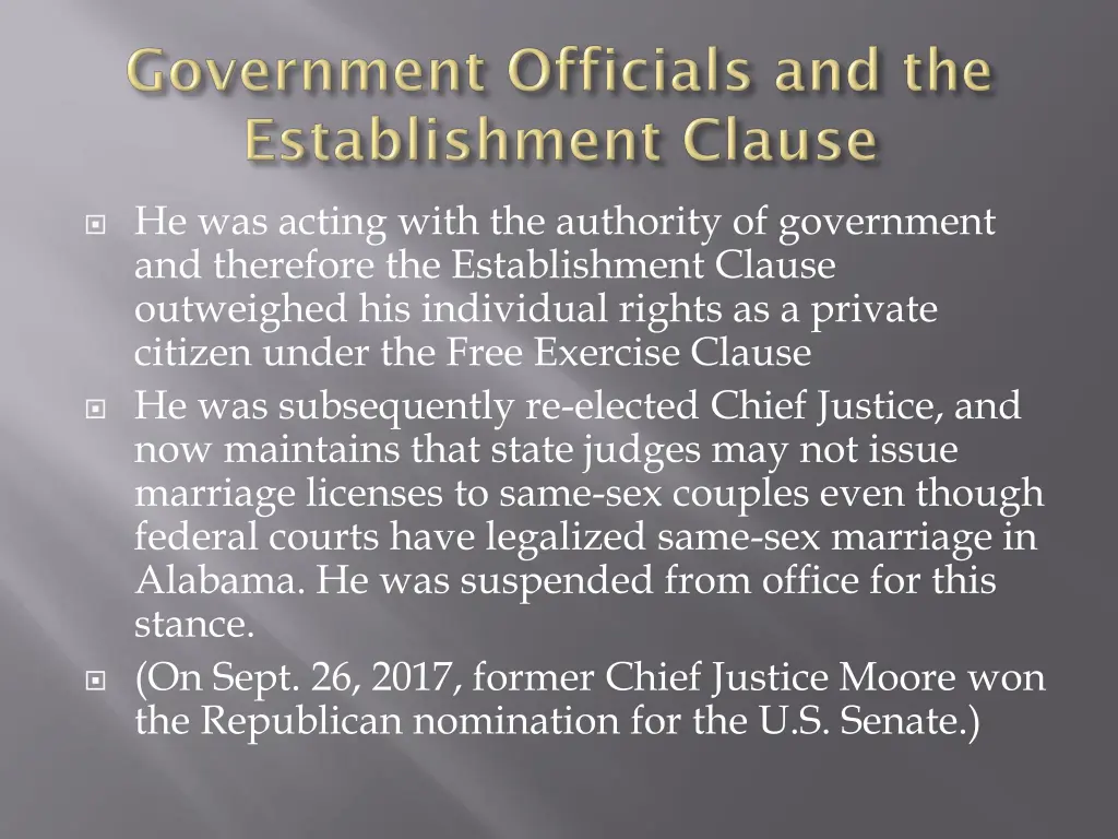 he was acting with the authority of government