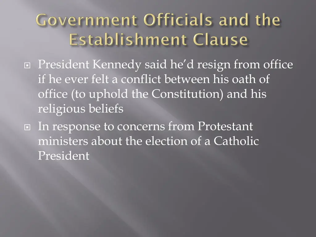 president kennedy said he d resign from office