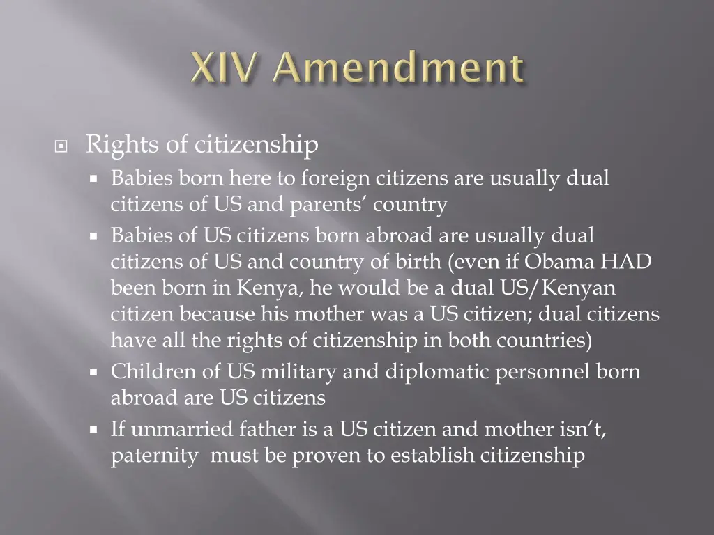 rights of citizenship babies born here to foreign