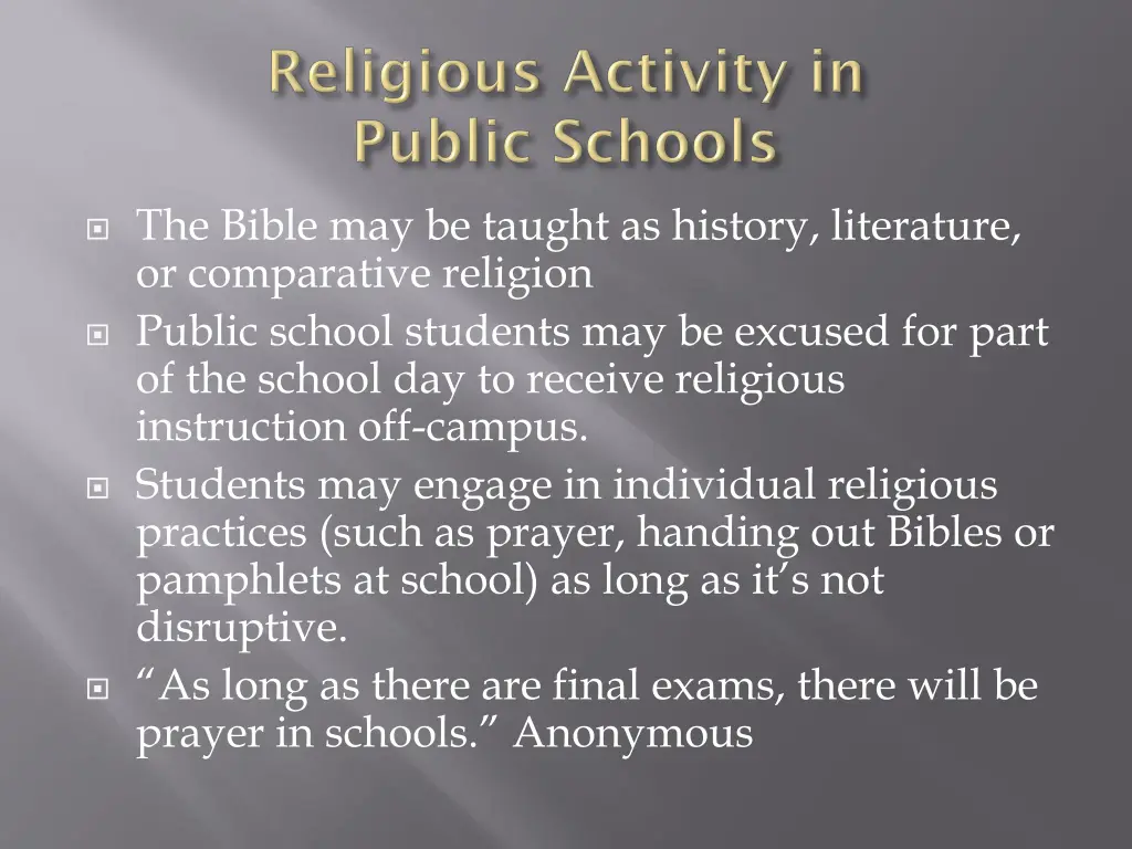 the bible may be taught as history literature