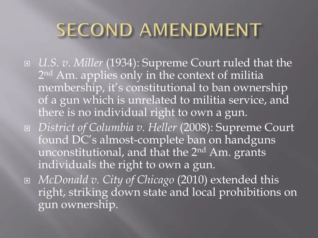 u s v miller 1934 supreme court ruled that