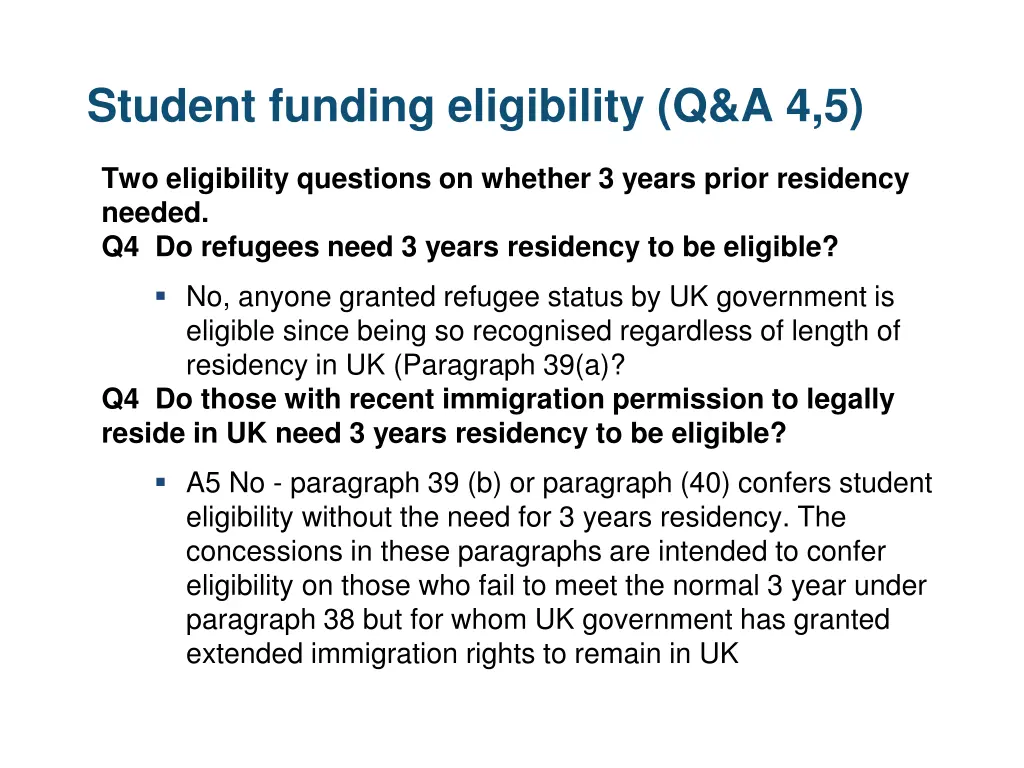 student funding eligibility q a 4 5
