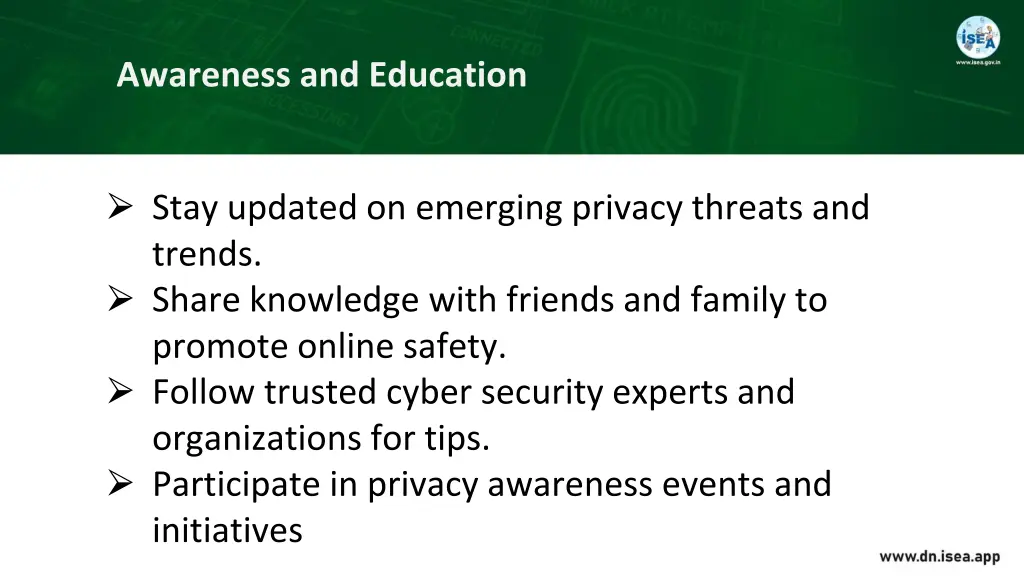 awareness and education