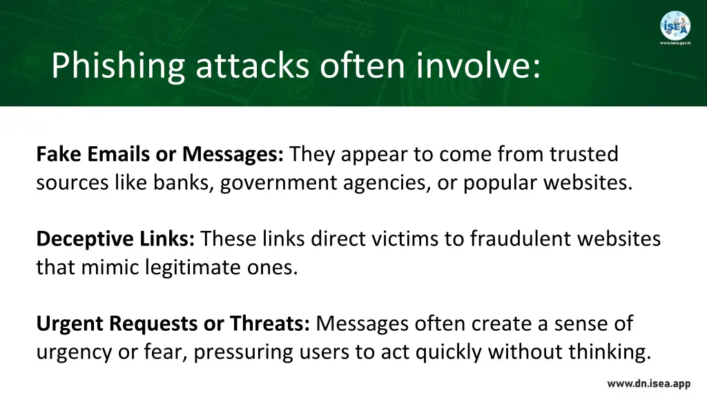 phishing attacks often involve