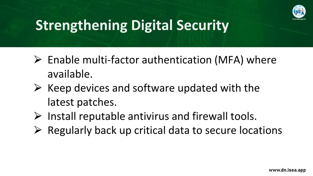 strengthening digital security