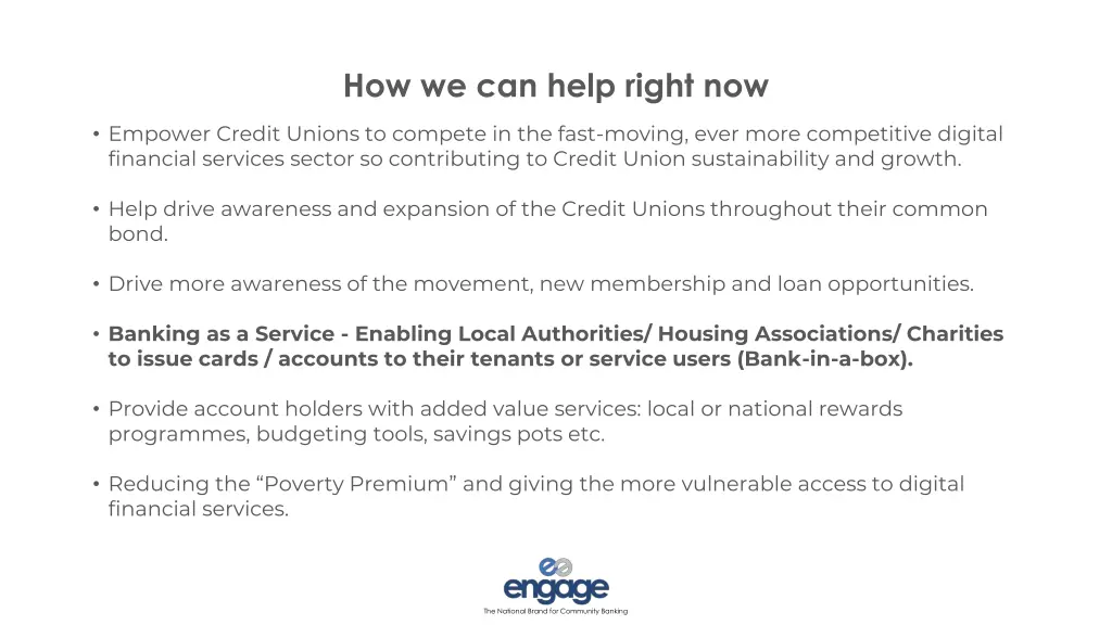 how we can help right now