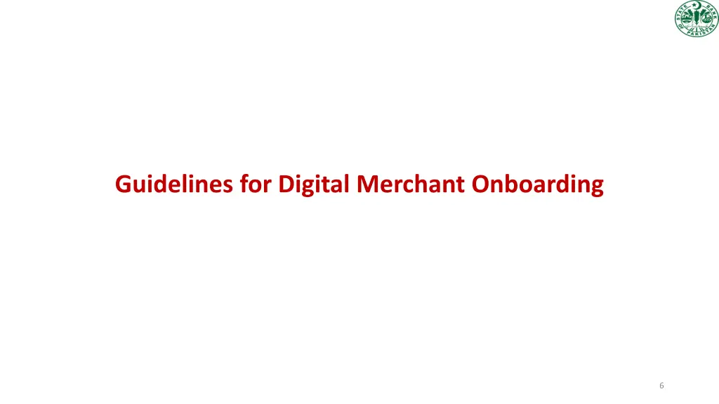 guidelines for digital merchant onboarding
