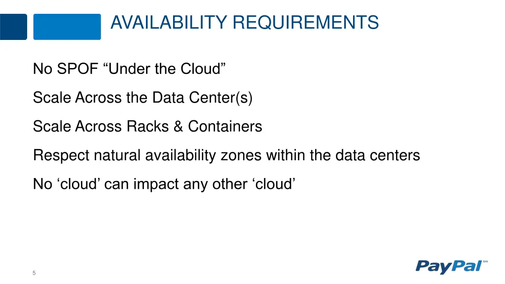 availability requirements