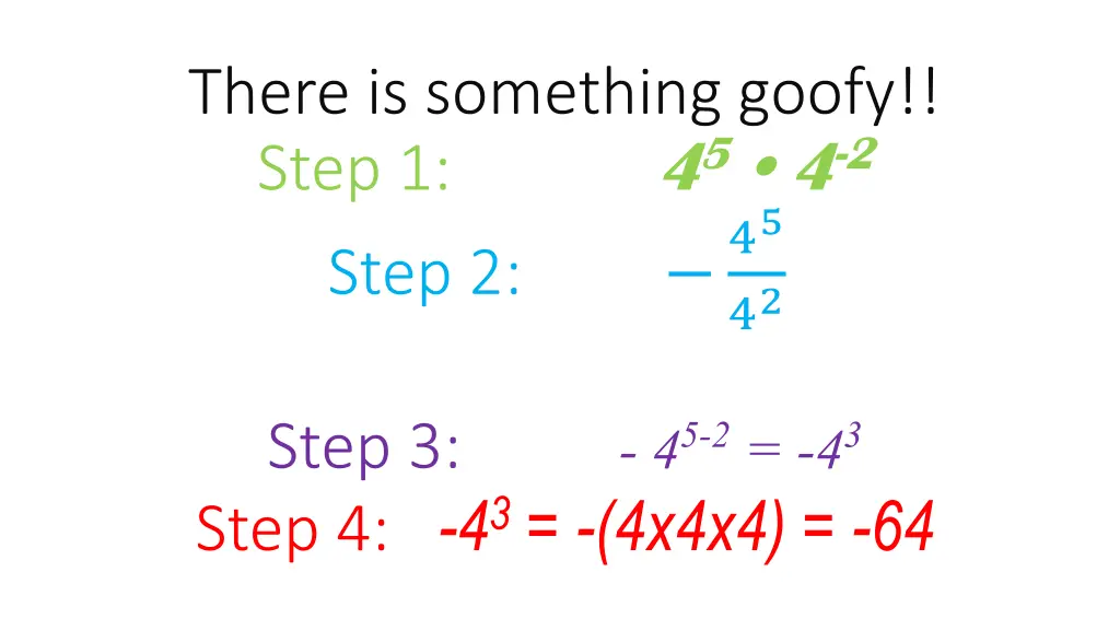 there is something goofy step 1 step 2
