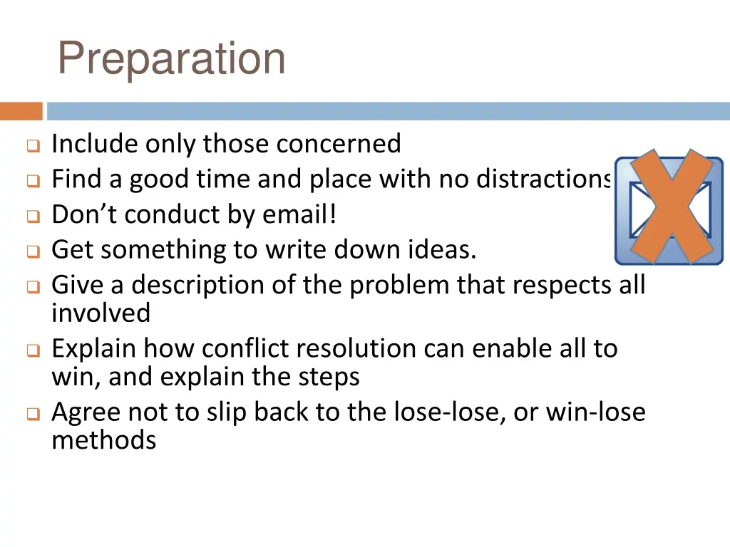preparation
