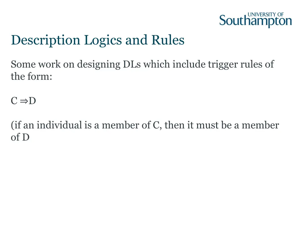 description logics and rules