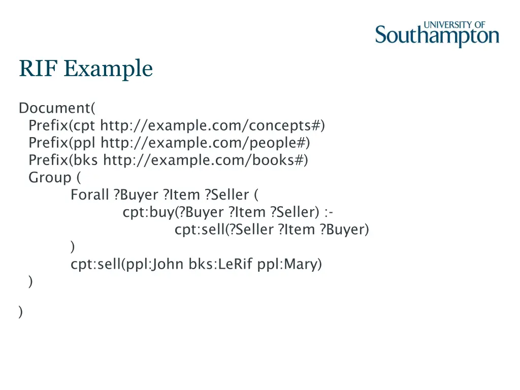 rif example