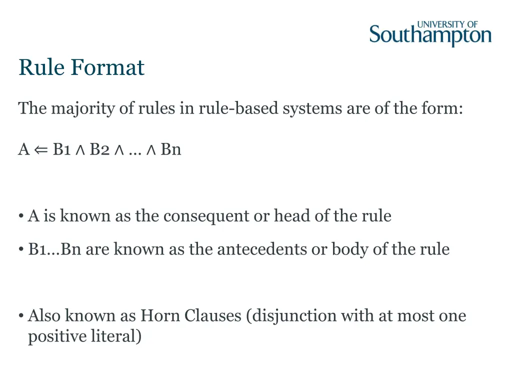 rule format