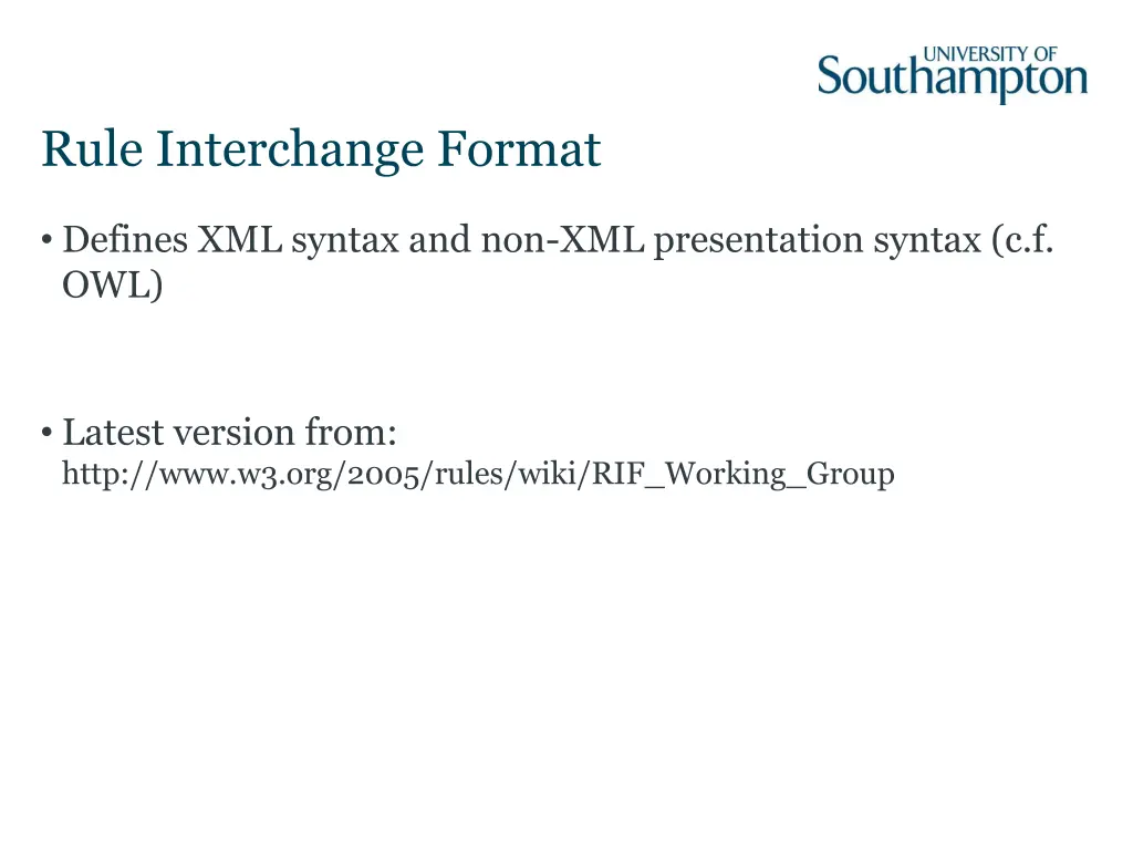 rule interchange format 1