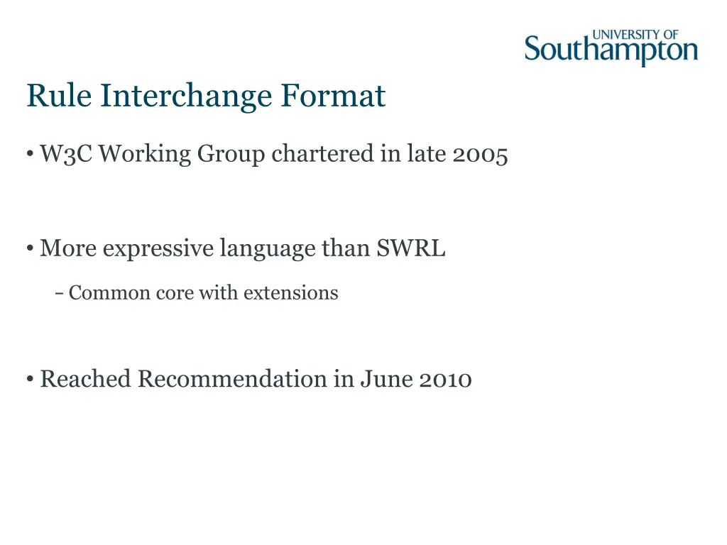 rule interchange format
