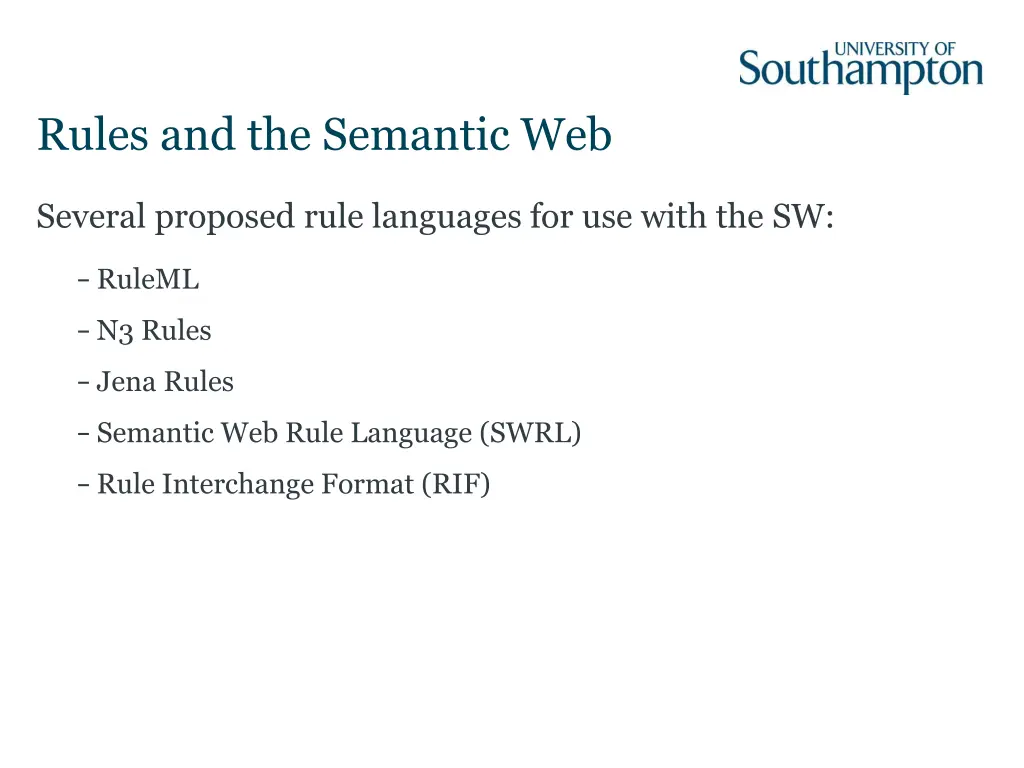 rules and the semantic web
