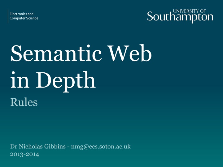 semantic web in depth rules