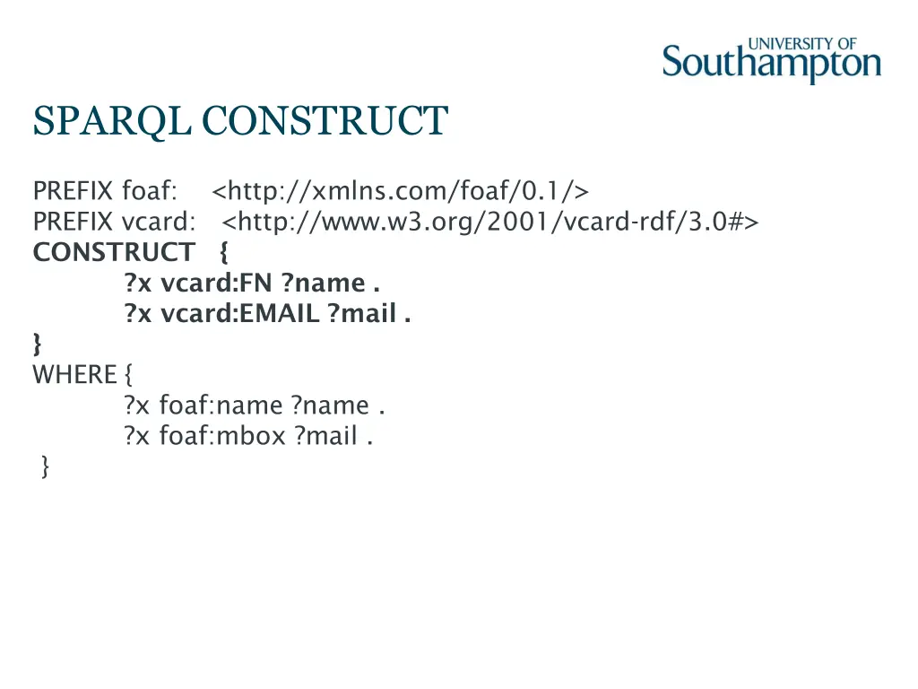 sparql construct