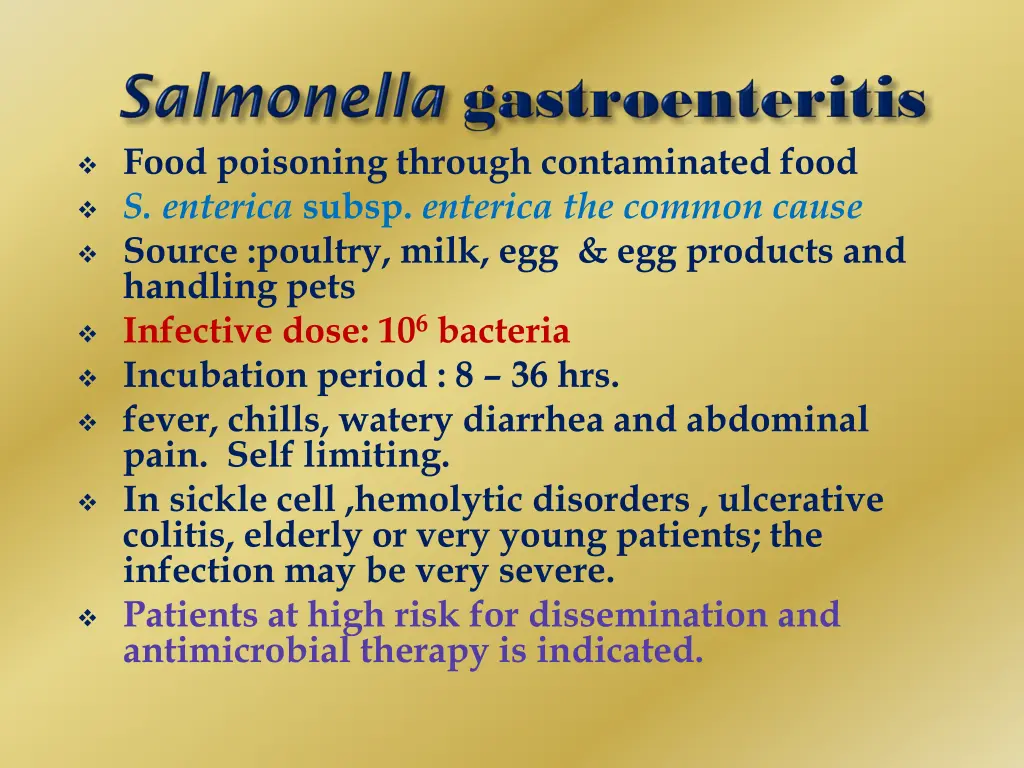 food poisoning through contaminated food