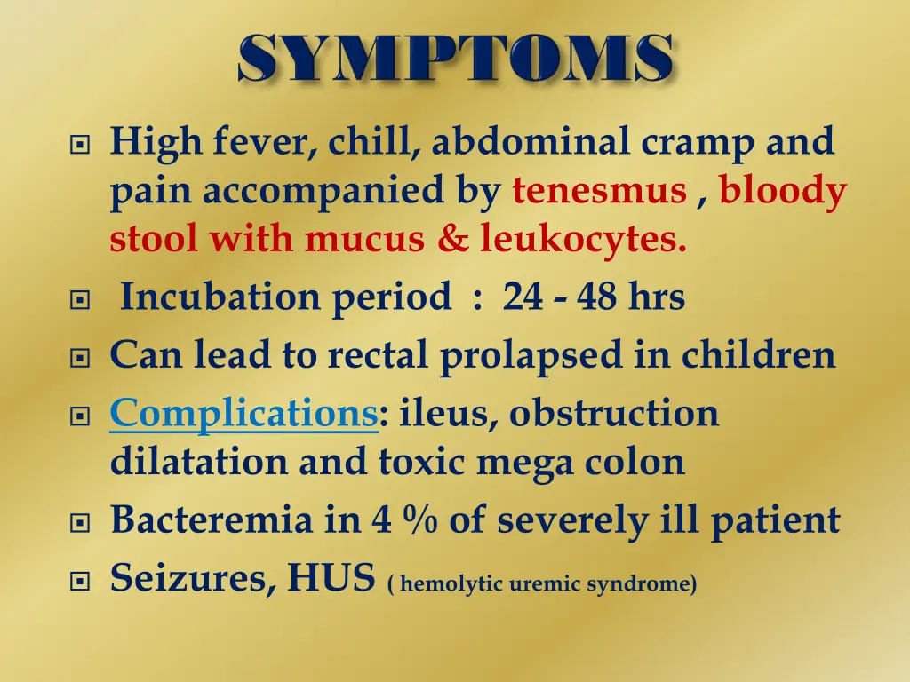 high fever chill abdominal cramp and pain