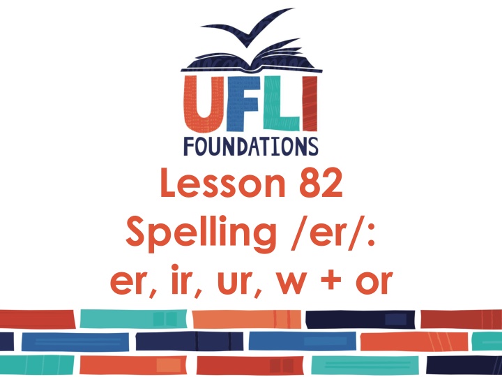 lesson 82 spelling er er ir ur w or
