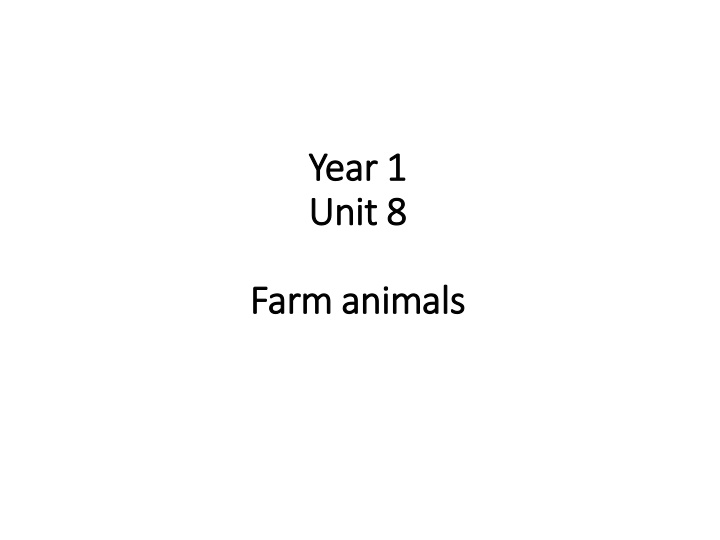 year 1 year 1 unit 8 unit 8