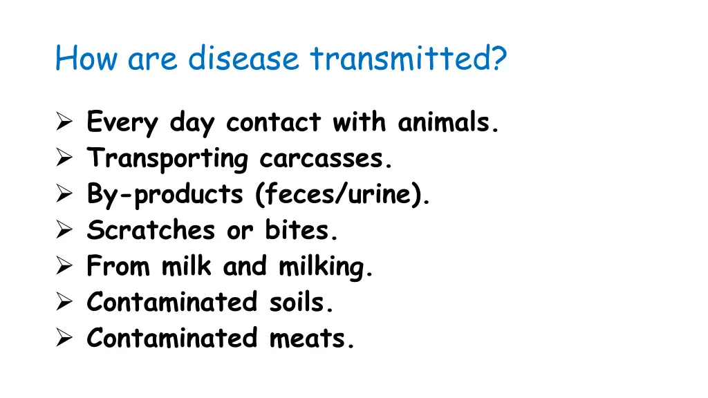 how are disease transmitted