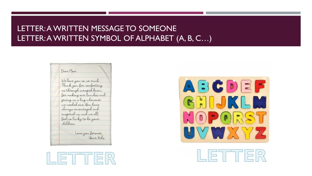 letter a written message to someone letter