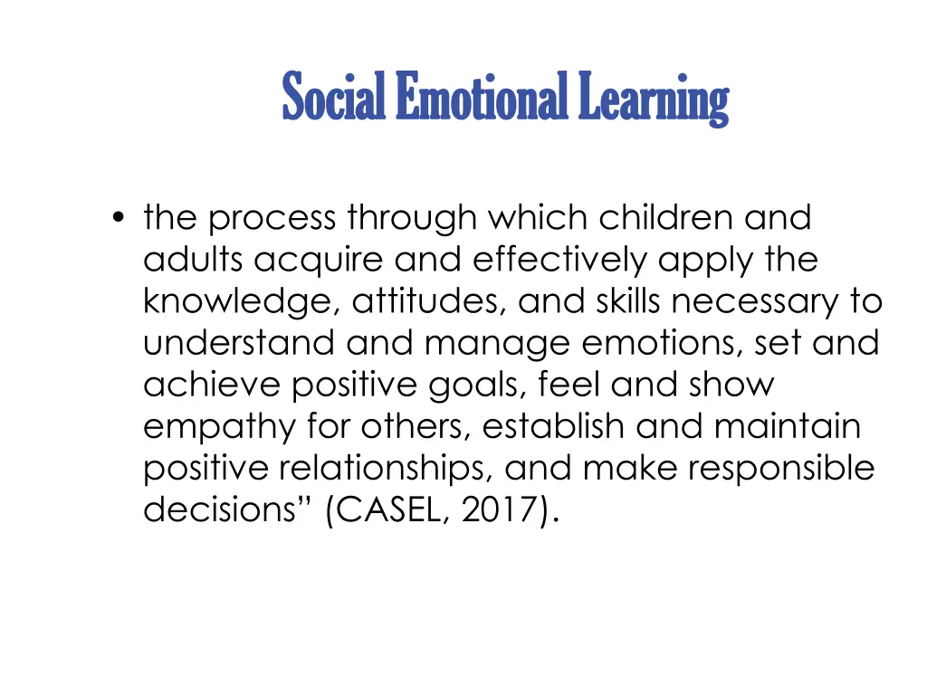 social emotional learning social emotional
