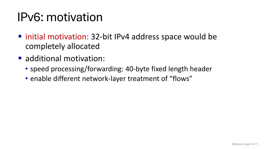ipv6 motivation