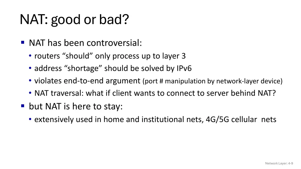 nat good or bad