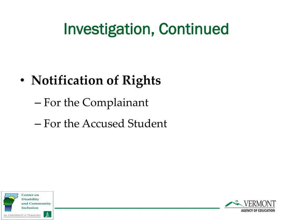 investigation continued investigation continued